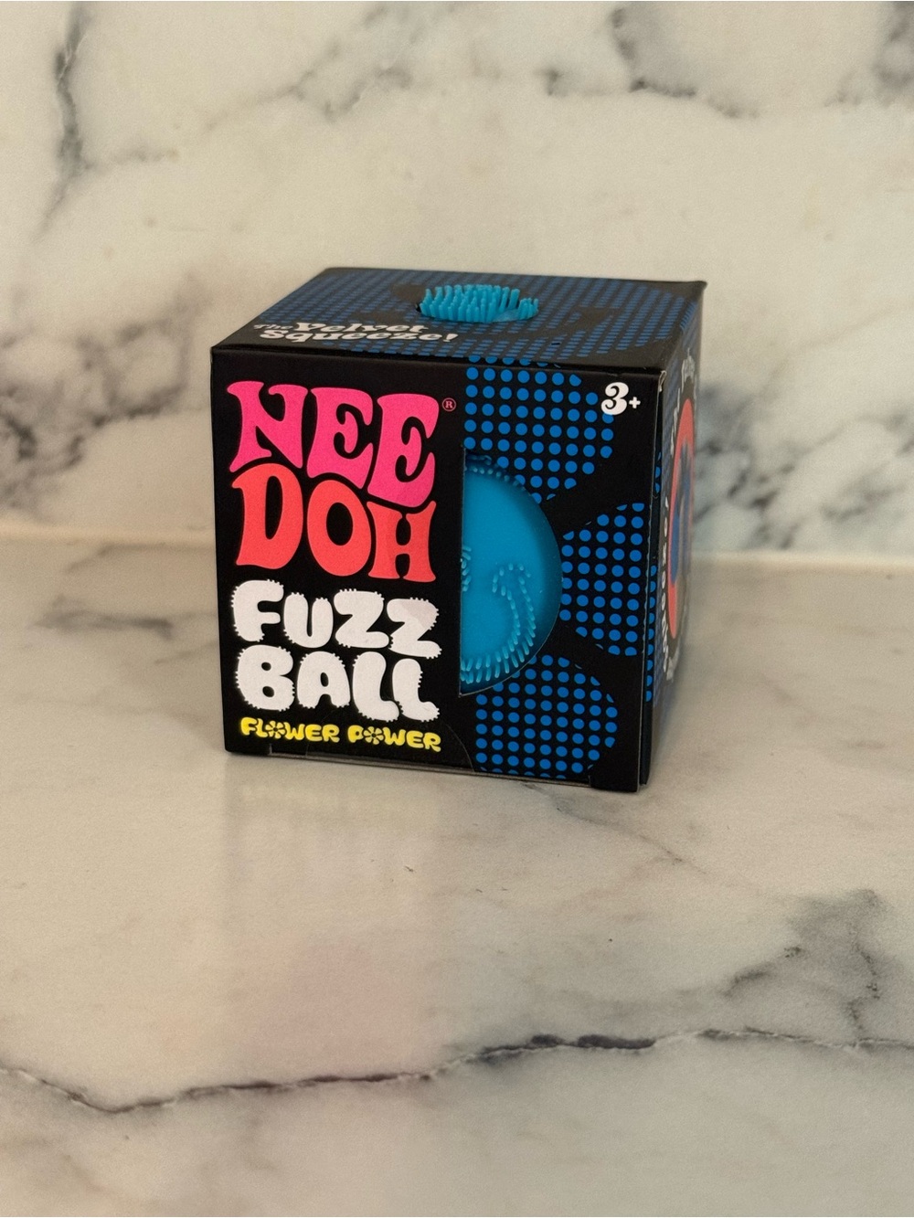 Nee doh fuzz ball flower power - blue